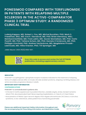 PONVORY® OPTIMUM Study Reprint Carrier